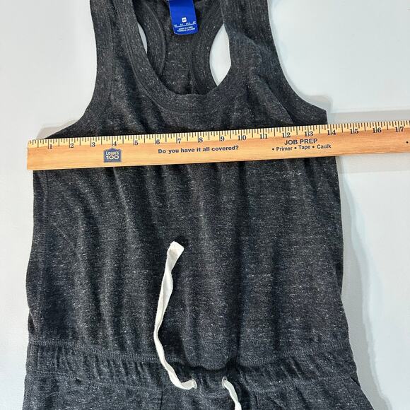 Nike Women’s XS Romper Jumpsuit Black Sleeveless Drawstring Just Do It Logo - Picture 10 of 10